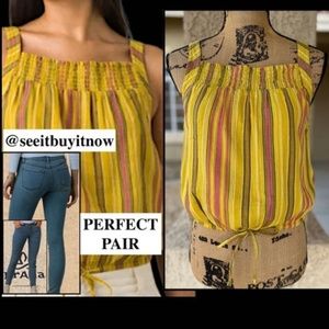 PrAna Organic Cotton Little  Palm Cami US Size M